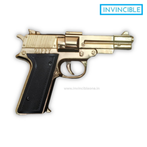 Zippy gold Eagle 8-Shot Ring Cap Gun – Full Metal Die-Cast golden Pistol with tin box | Diwali Toy Gun