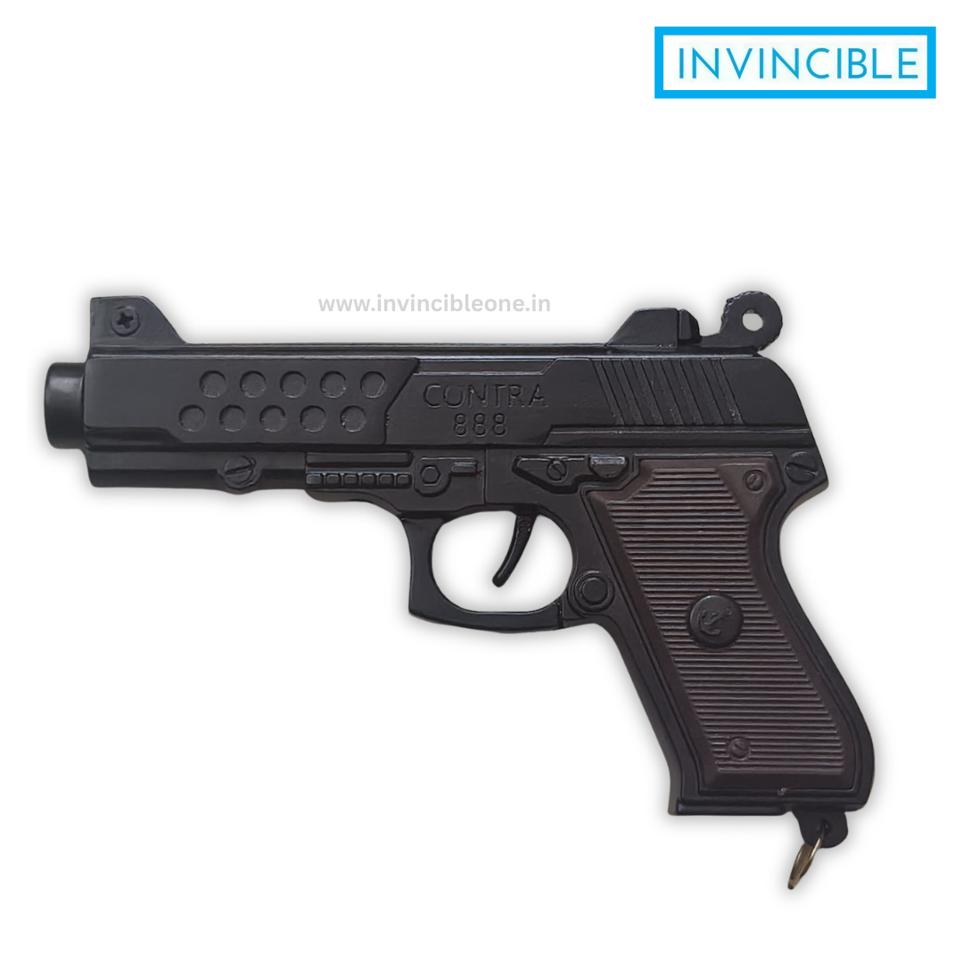 Contra 888 Sound Cork Gun – Full Metal Black Toy Gun - Image 4