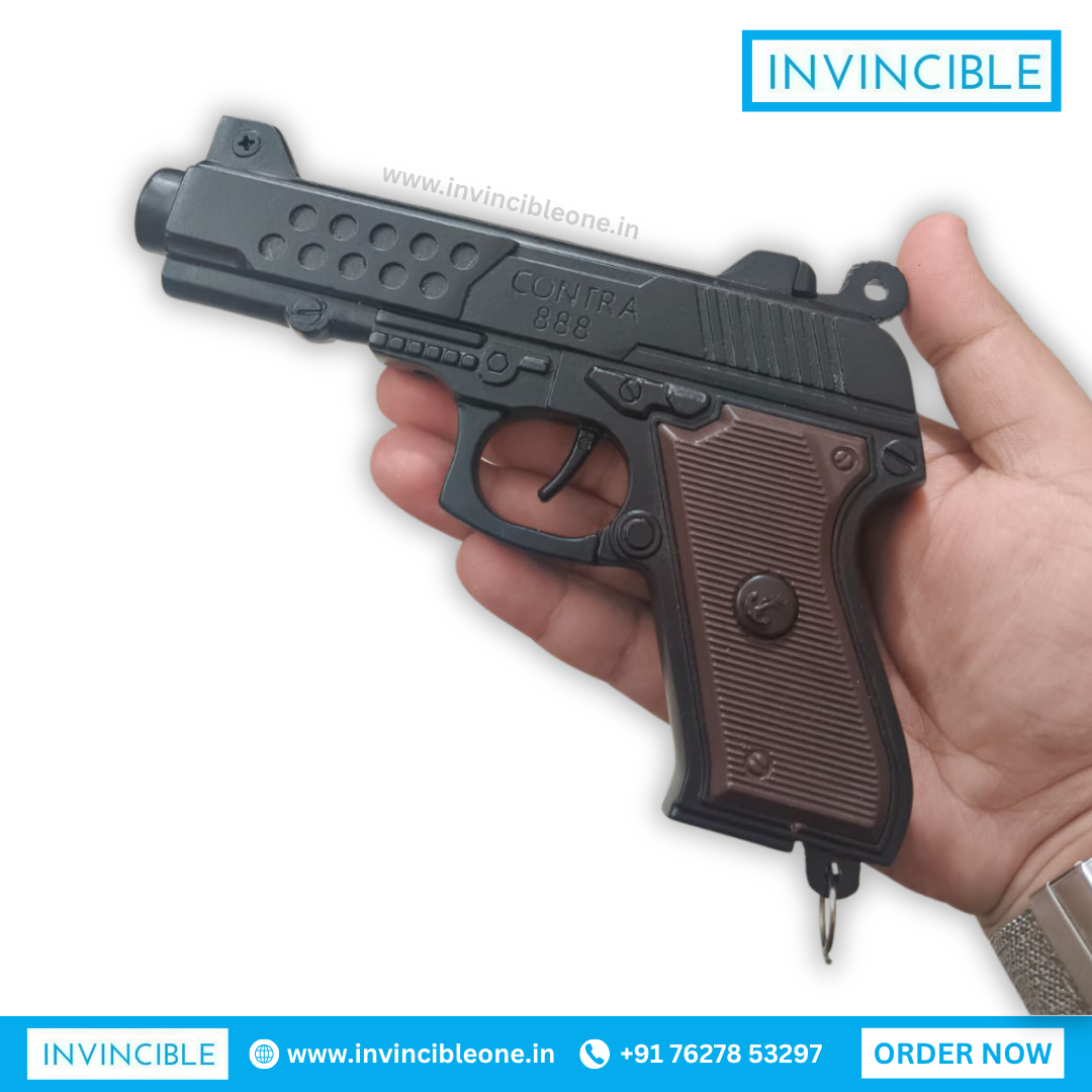 Contra 888 Sound Cork Gun – Full Metal Black Toy Gun - Image 8