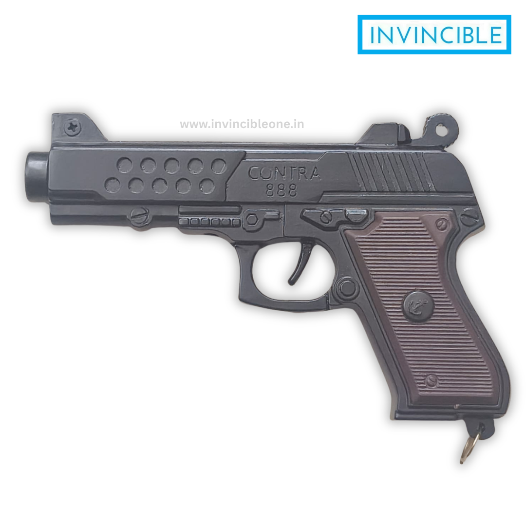 Contra 888 Sound Cork Gun – Full Metal Black Toy Gun - Image 2