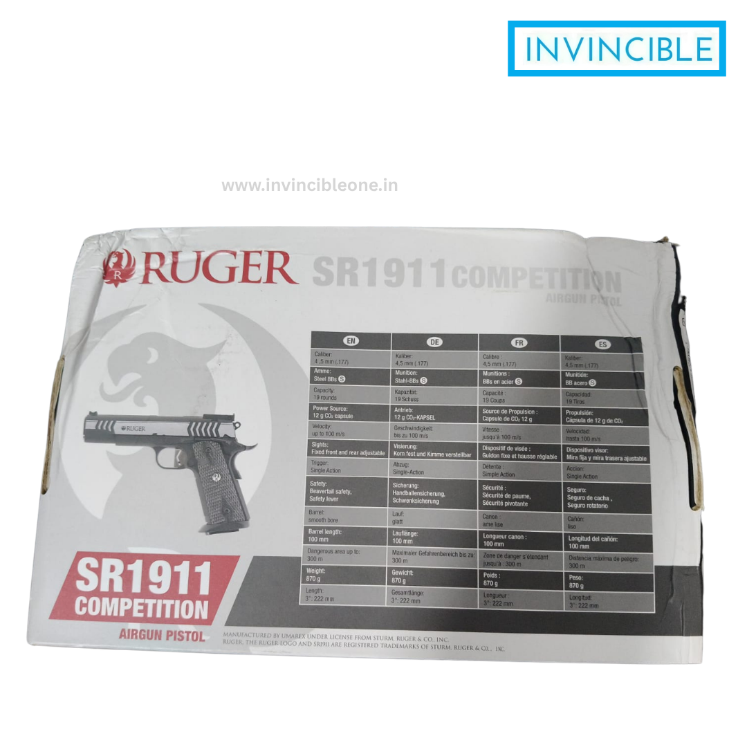 Umarex Ruger SR1911 Competition CO₂ Air Pistol | Full Metal Blowback BB Gun - Image 6