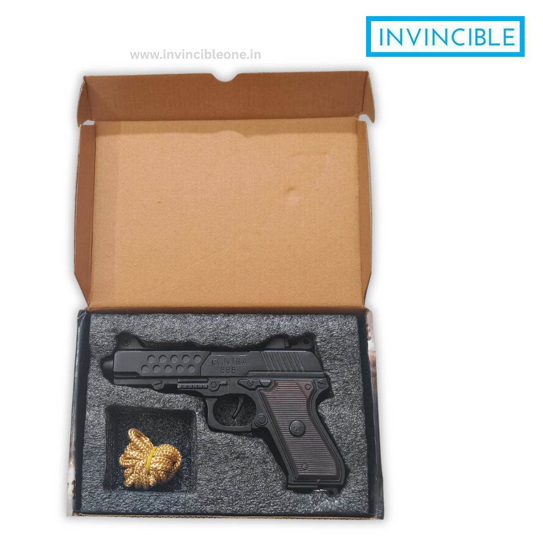 Contra 888 Sound Cork Gun – Full Metal Black Toy Gun - Image 7
