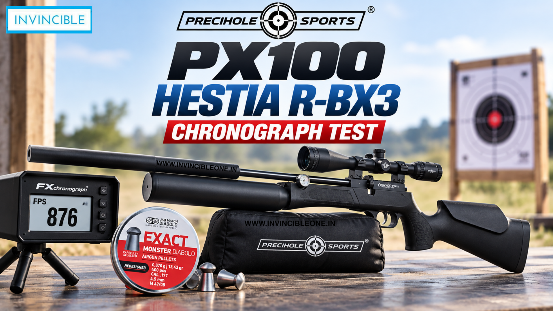 Precihole Sports PX100 Hestia R-BX3 Regulated PCP Air Rifle .177 Cal - Image 7