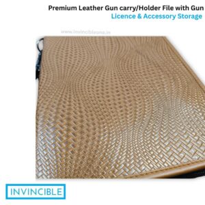 Premium Leather Gun carry/Holder File with Gun Licence & Accessory Storage