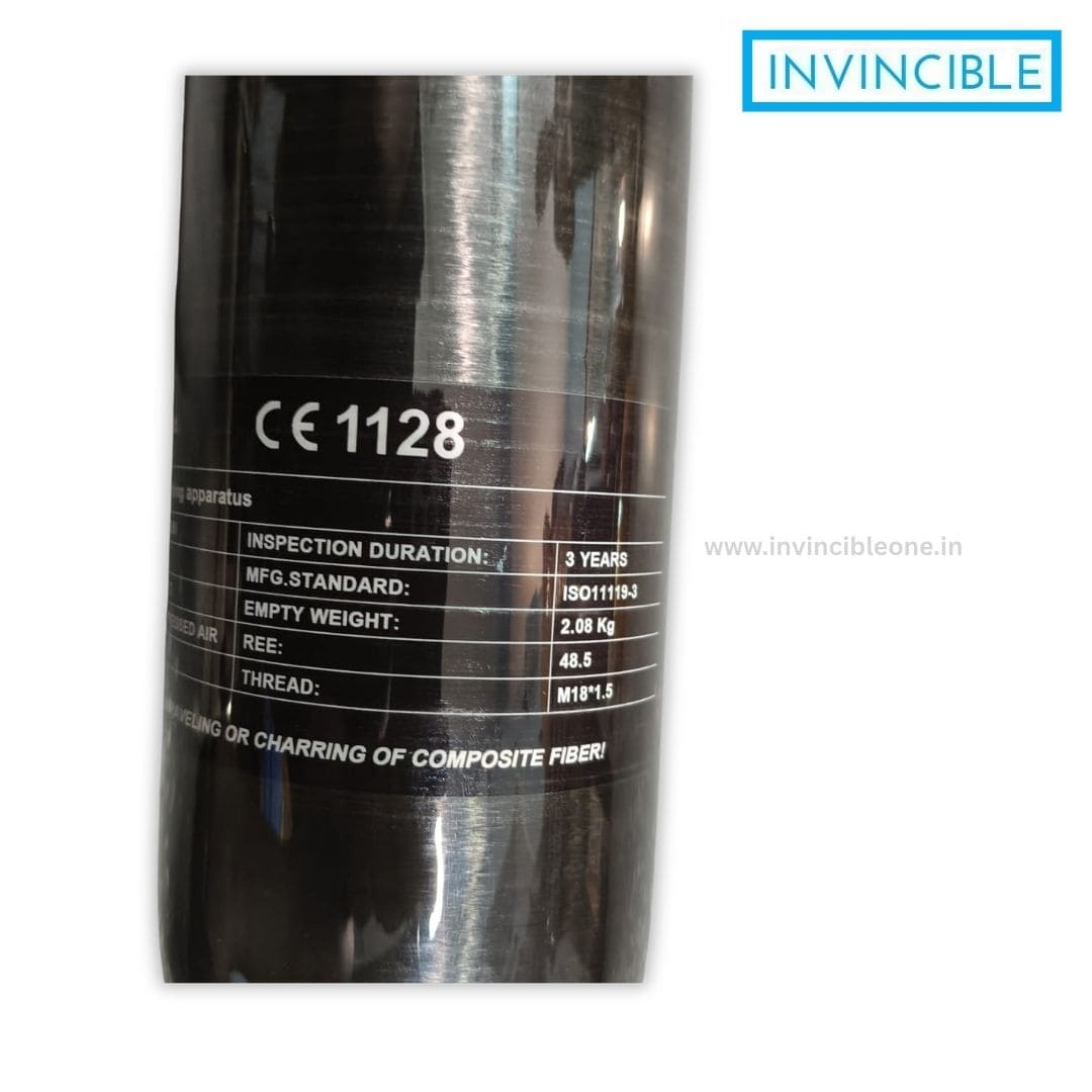 3.0L Carbon Fiber PCP Air Bottle 450 Bar / 30MPa High Pressure Air Tank | Lightweight Composite Cylinder | M18x1.5 Thread - Image 8