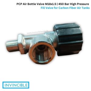 PCP Air Bottle Valve M18x1.5 | 450 Bar High Pressure Fill Valve for Carbon Fiber Air Tanks