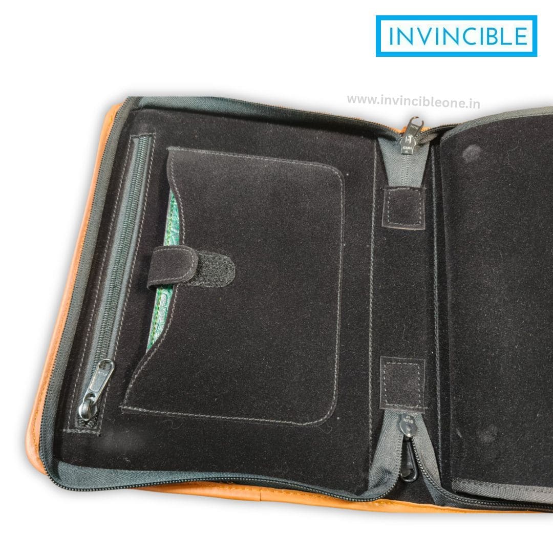 Premium Leather Gun carry/Holder File with Gun Licence & Accessory Storage - Image 7