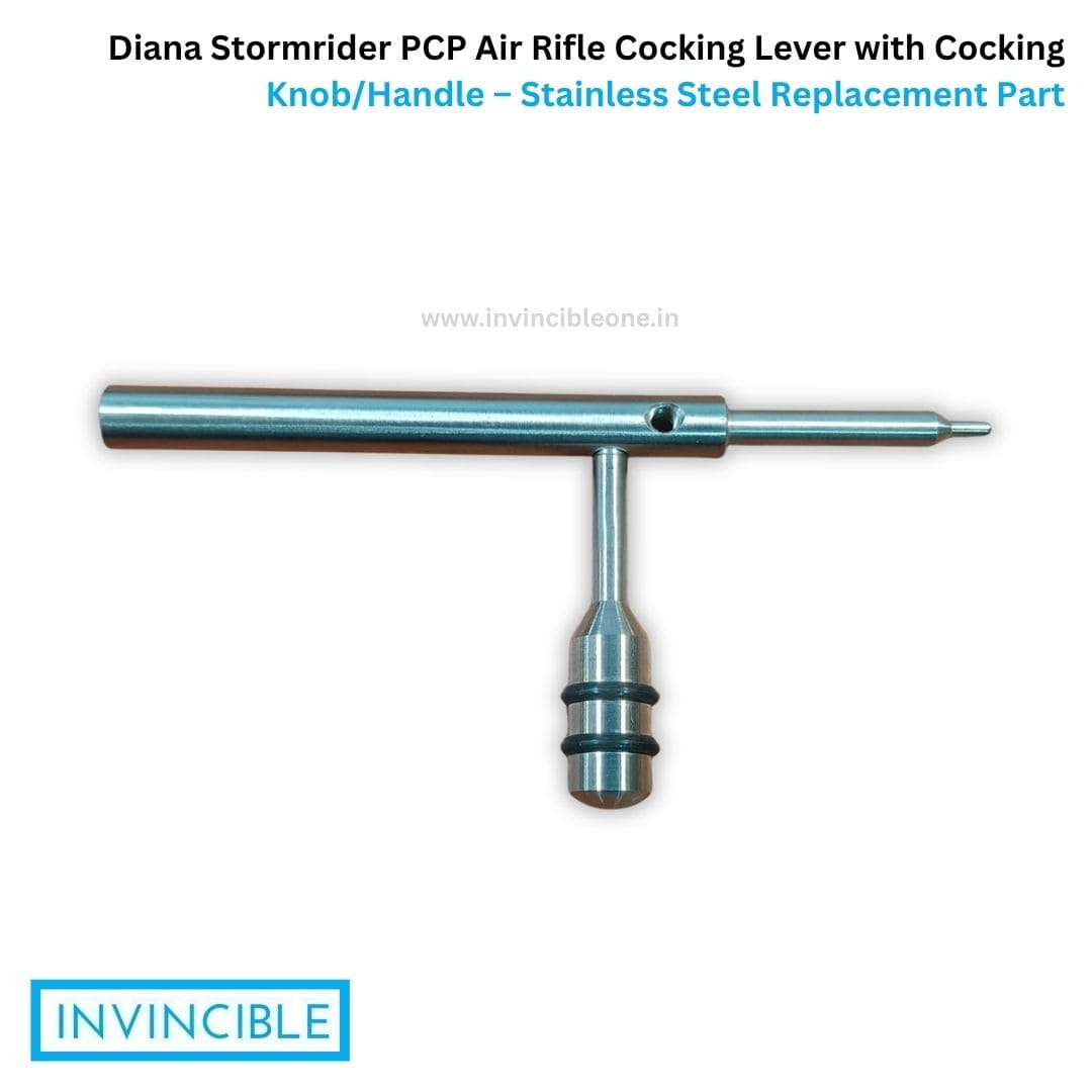 Diana Stormrider PCP Air Rifle Cocking Lever with Cocking Knob/Handle – Stainless Steel Replacement Part - Image 4