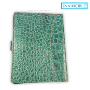 Premium Leather Gun Licence Cover | Croc Pattern Document Holder