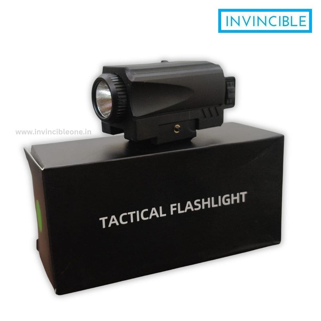Tactical Flashlight with Green Laser Pointer | 21mm Picatinny Rail Mount for Pistol & Rifle - Image 5