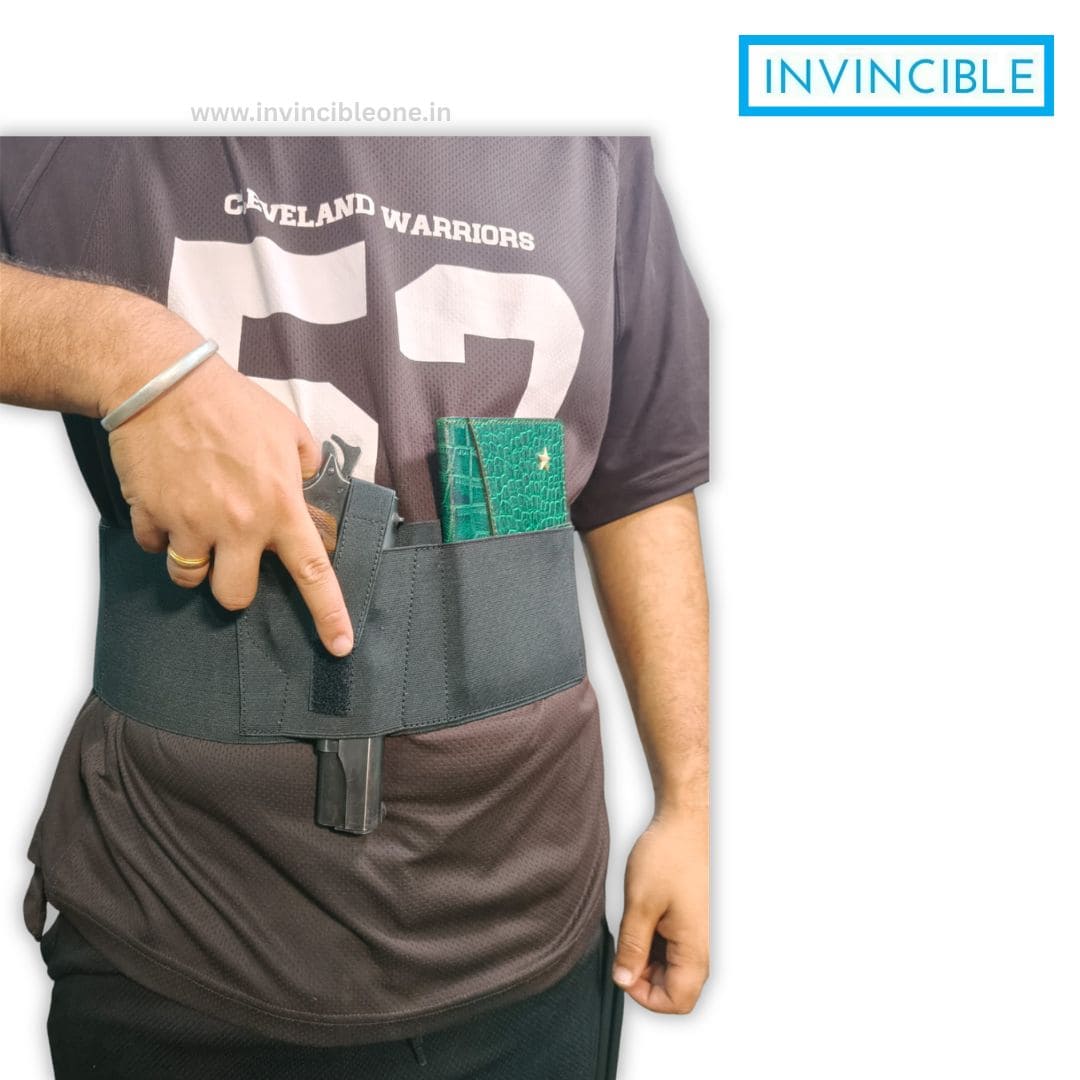Concealed Carry Waist Belt | Hidden Gun Holster with Gun Licence Pocket & Magazine Holder - Image 5