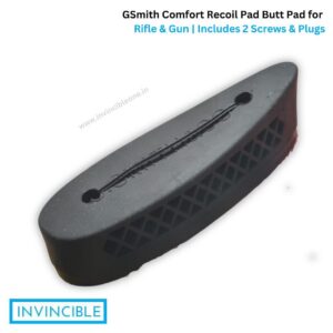 G Smith Comfort Recoil Pad Butt Pad for Rifle & Gun | Includes 2 Screws & Plugs