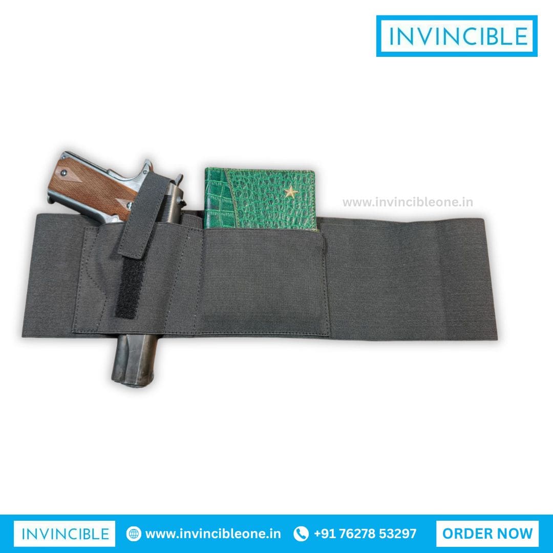 Concealed Carry Waist Belt | Hidden Gun Holster with Gun Licence Pocket & Magazine Holder - Image 3