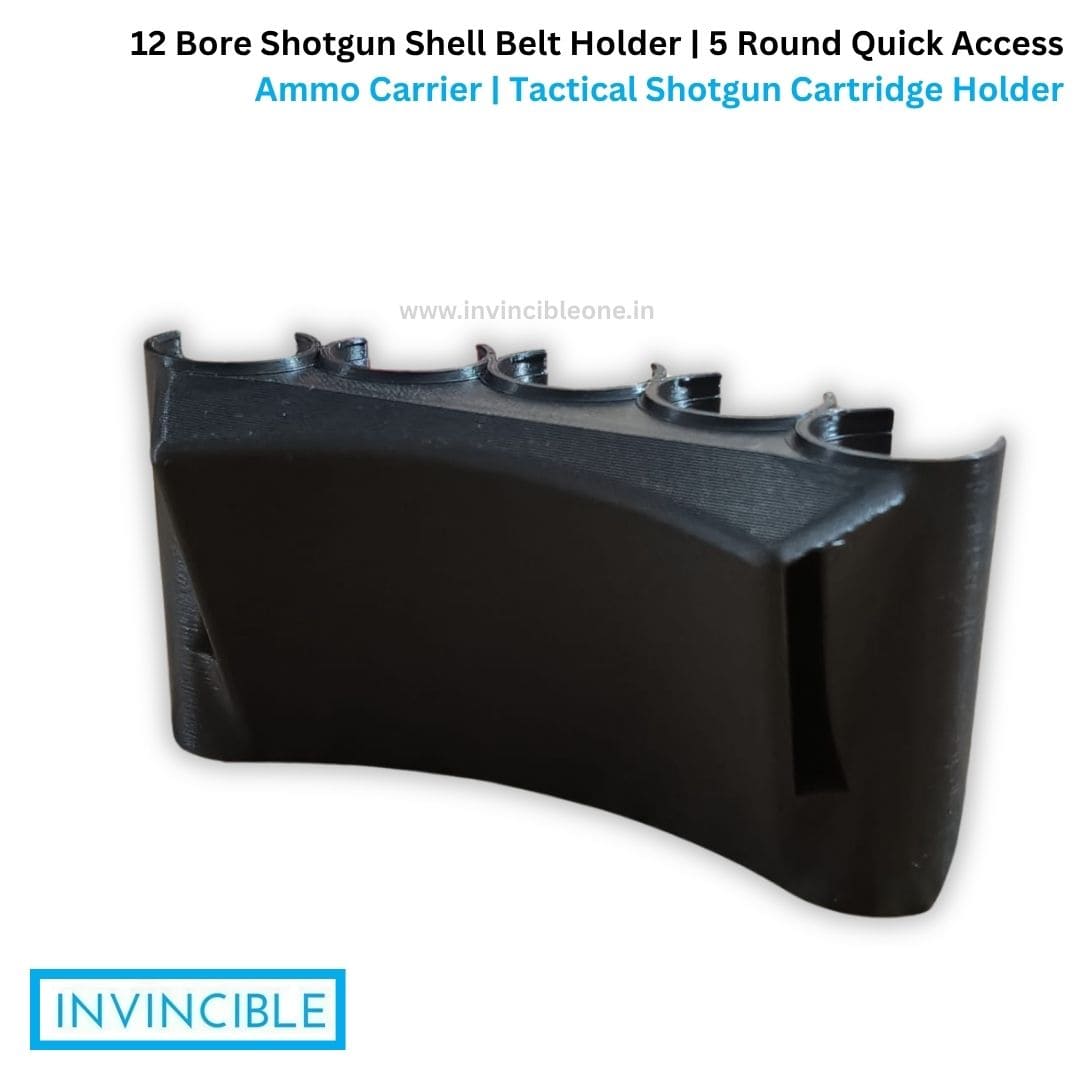 12 Bore Shotgun Shell Belt Holder | 5 Round Quick Tactical Shotgun Cartridge Holder - Image 3