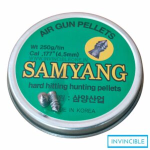 Samyang pointed Hard Hitting Air Gun Pellets .177 Cal (4.5mm) – 250 Grains Tin
