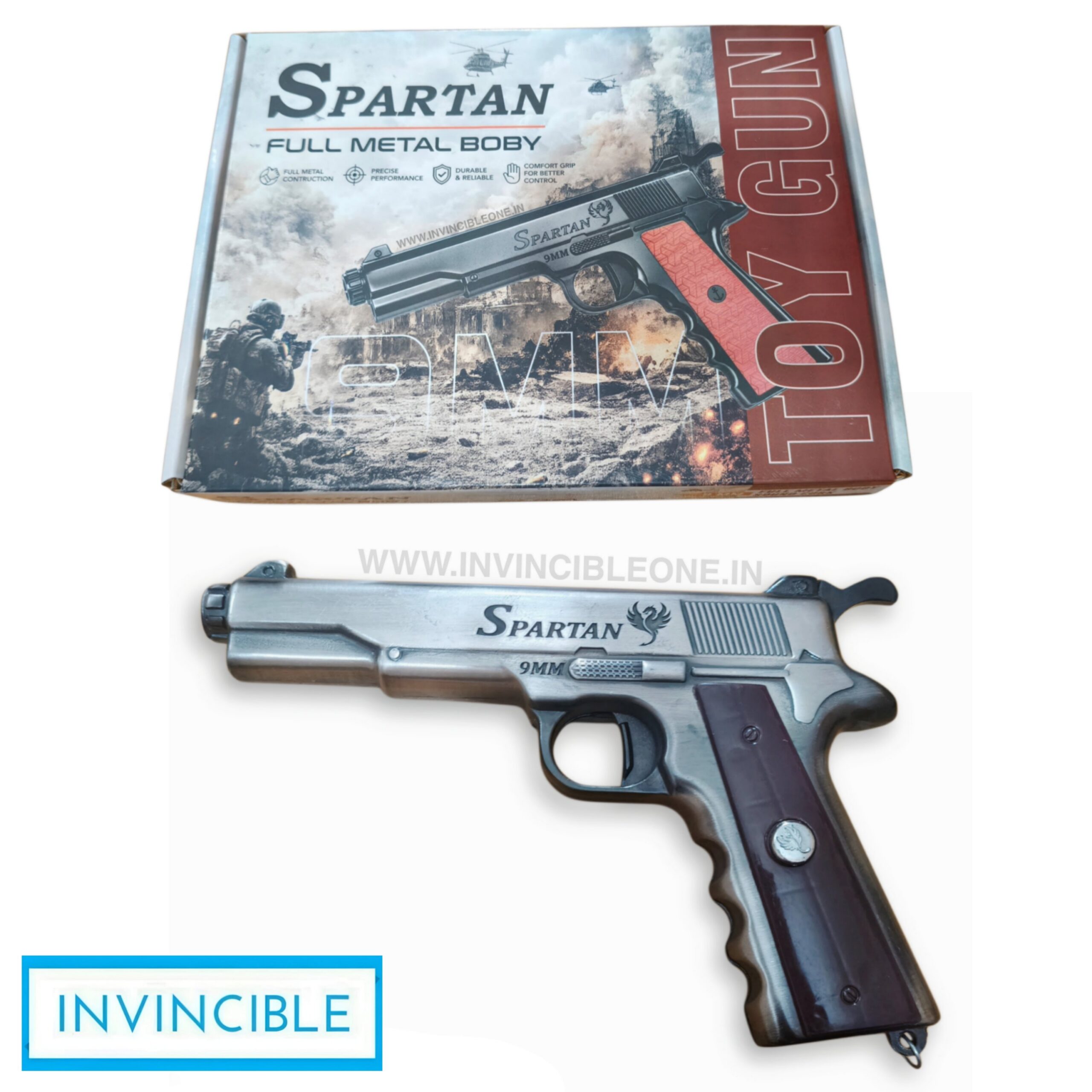 Spartan Full Metal Sound Cork Gun | Realistic Look & Sound - Image 2