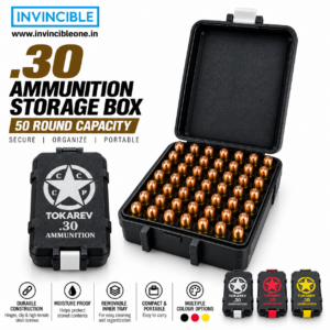 Ammunition Storage Box .30 Cal 50 Round  | Easy Carry Ammo Case | Portable Sealed Ammo Organizer Box